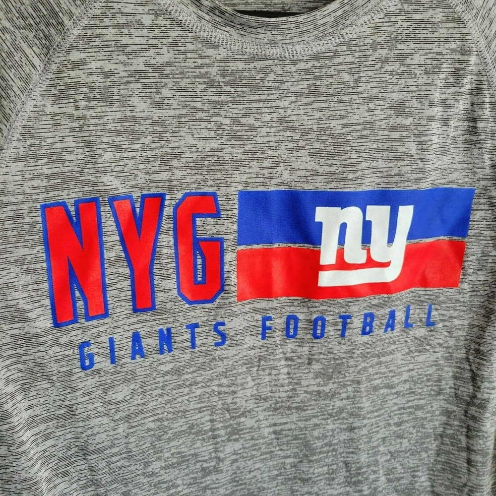 New York Giants Football NFL Team Apparel Athletic T-Shirt Men's Size S Gray NWT - Picture 3 of 6